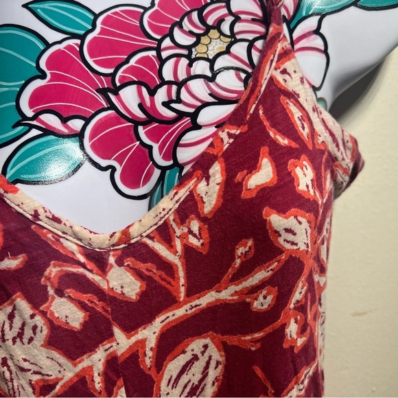Lucky Brand Red Floral Maxi Dress - Picture 3 of 5
